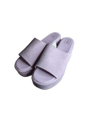 No Boundaries Lavender Comfort Sock Platform Slide Sandals Size 7 Women’s Casual
